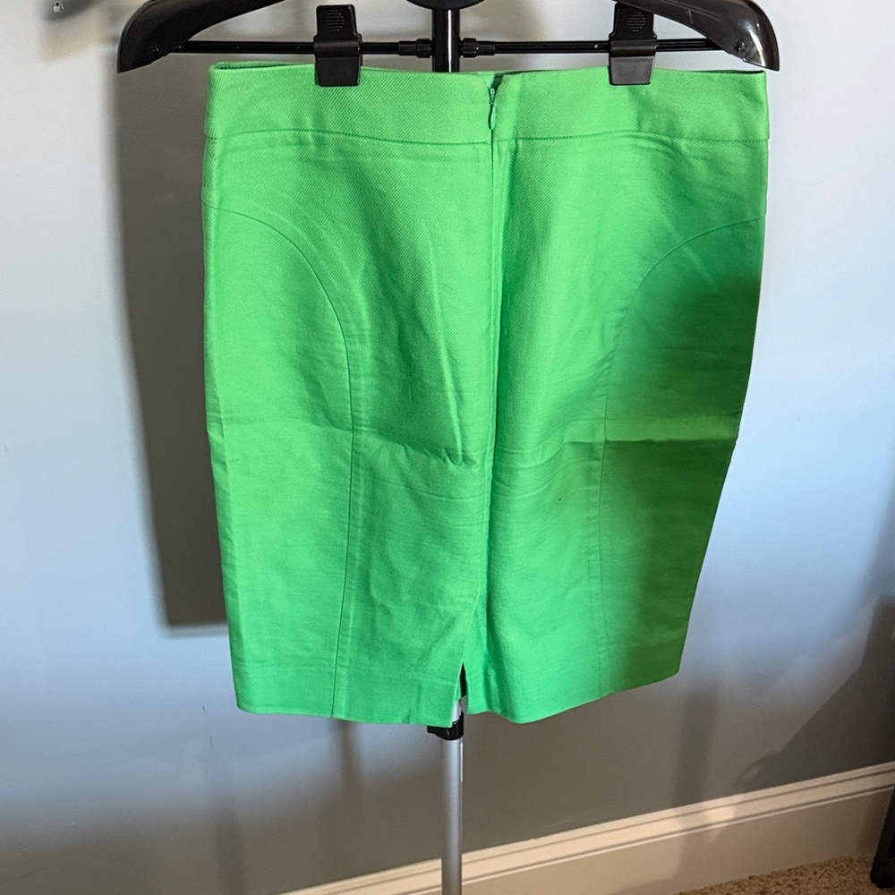J. Crew Green Pencil Skirt